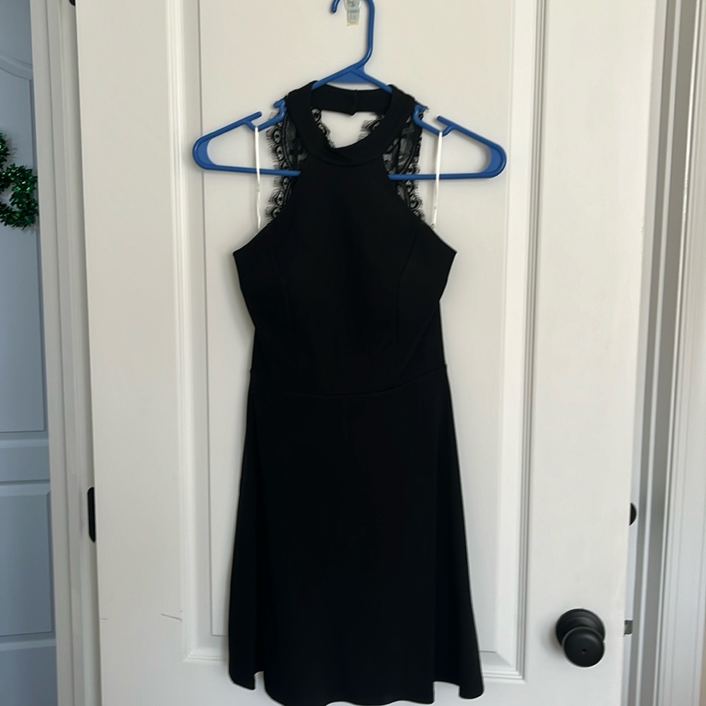 Black mini dress